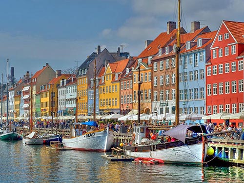 Копенгаген цветные дома Путешествие в Данию